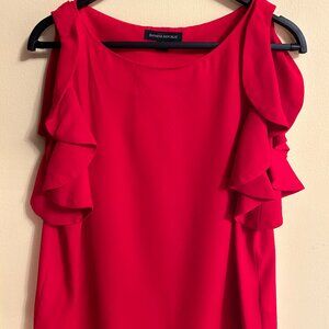 Banana Republic Sleeveless Ruffle Blouse